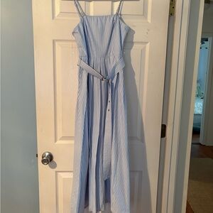 A New Day Blue and White Bandeau Dress